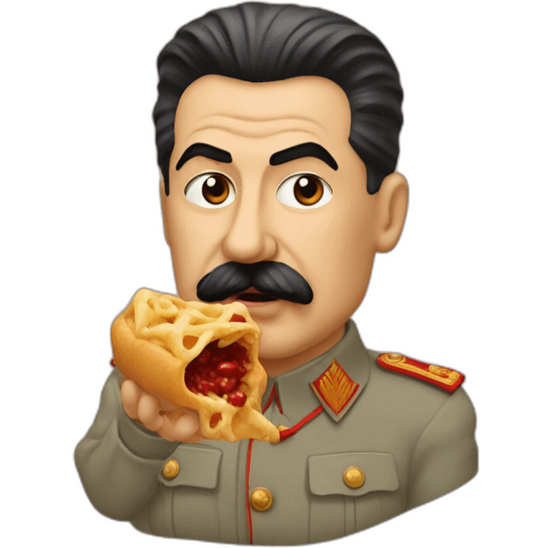 Stalin eating glizzys emoji