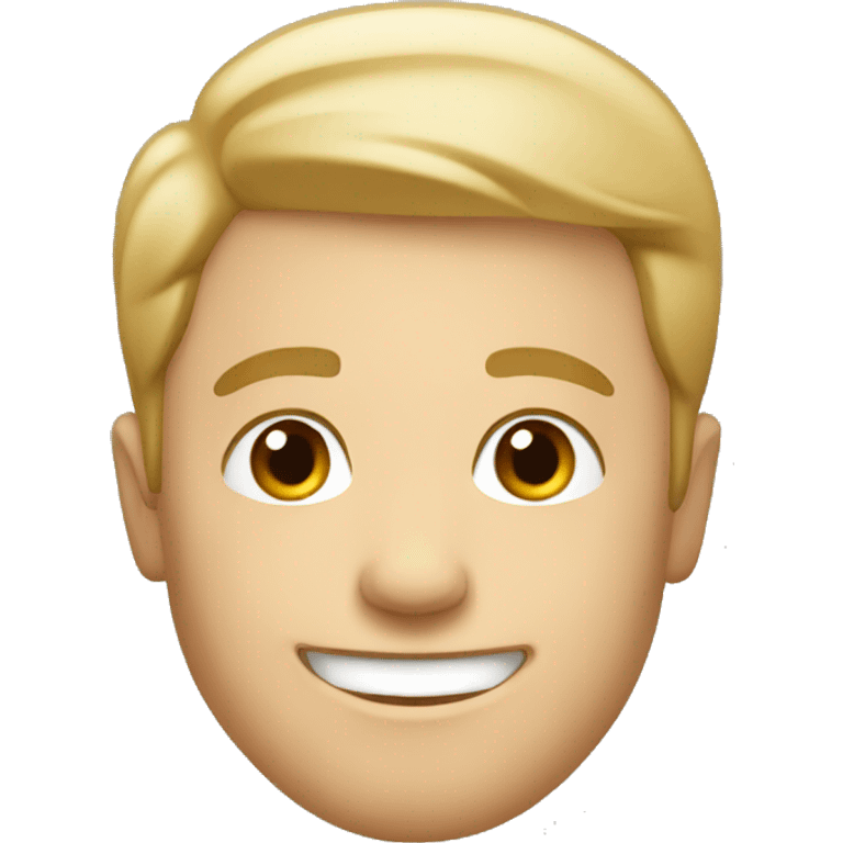 happy white male emoji