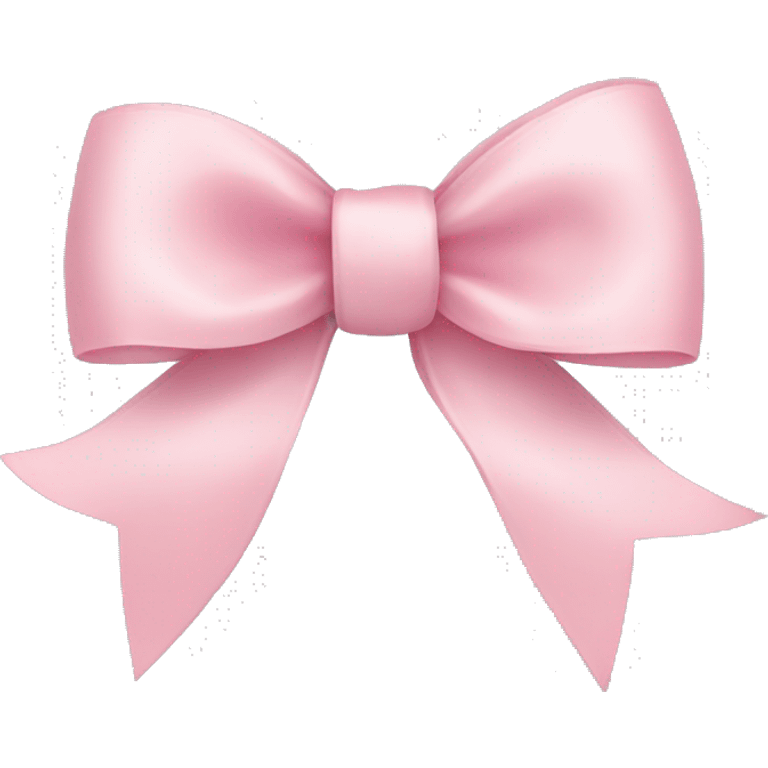 light pink ribbon bow emoji