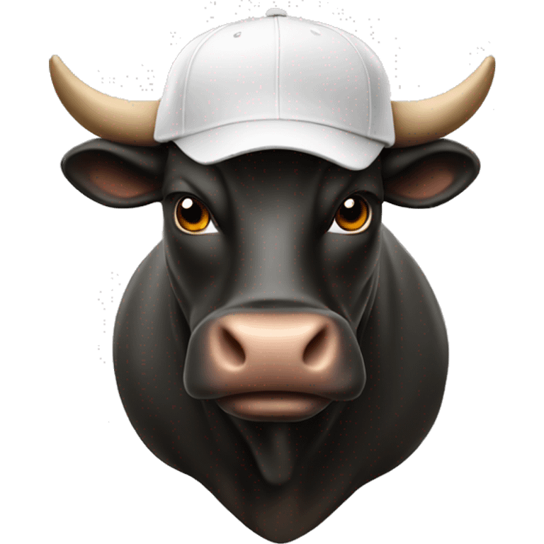 bull with a cap emoji