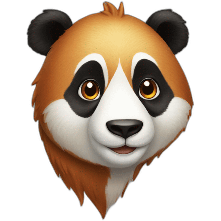 Un panda roux emoji