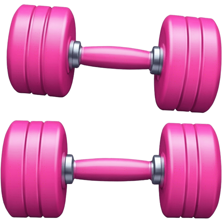 white pink dumbell emoji