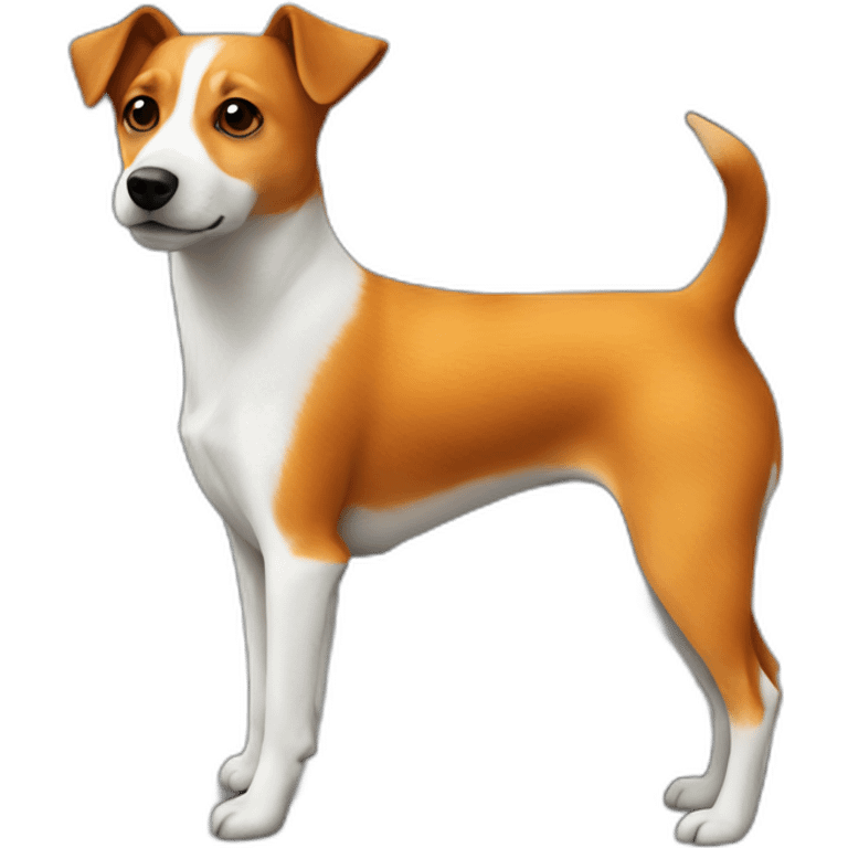 Orange jack russel orange East European village dog emoji