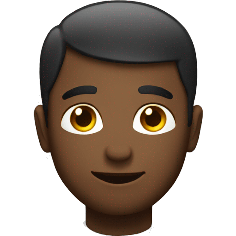 Generate a simple emoji with stars on head  emoji