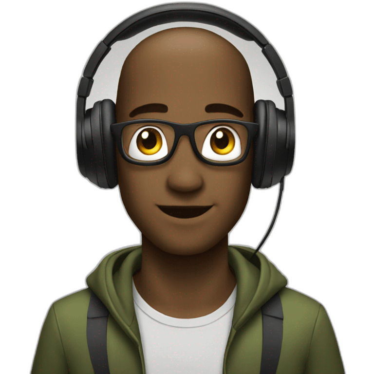 avatar on headphones emoji