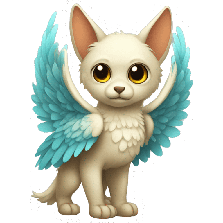 Cute cool winged animal hybrid full body  emoji