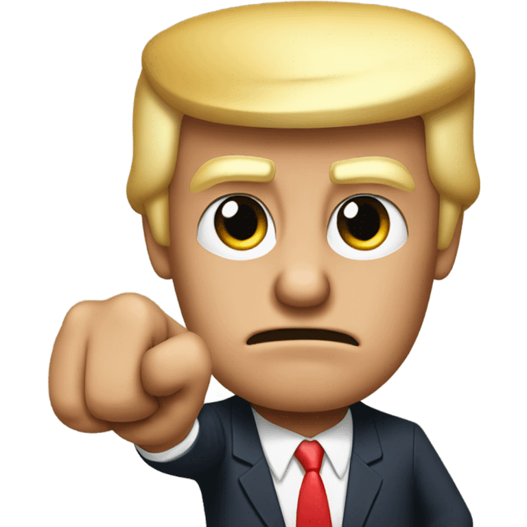 Donald Trump giving the thumbs down emoji