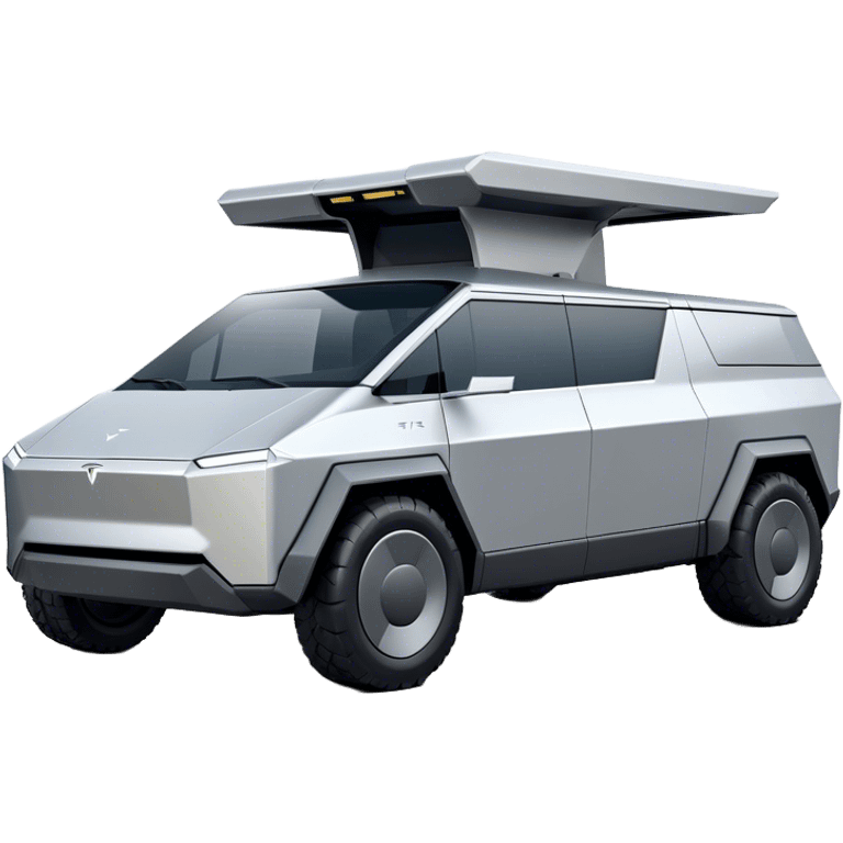 Tesla Cybertruck - Tesla (Model Year: 2022) (Iconic colour: Silver) emoji