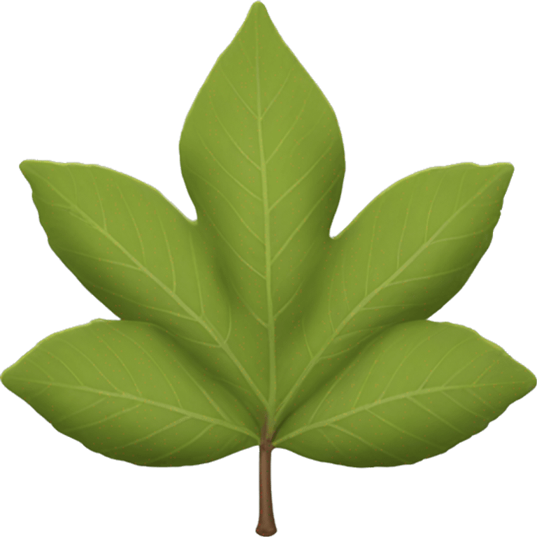 Buckeye tree leaf emoji