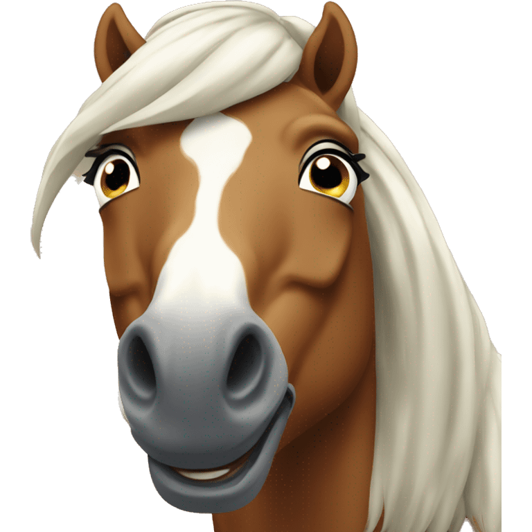 The horse is thrilled emoji