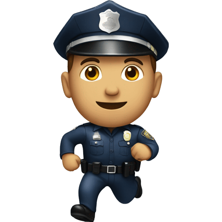 a police man running emoji