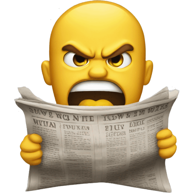 angry newspaper emoji