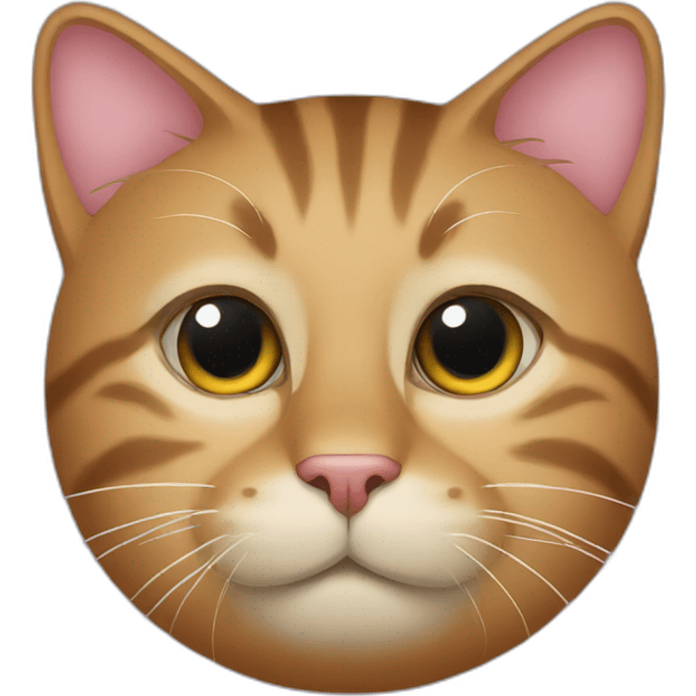 There is a cat face on love. emoji