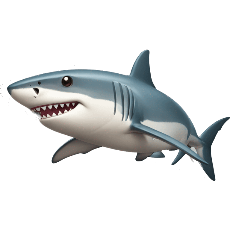 Shark with muscles emoji