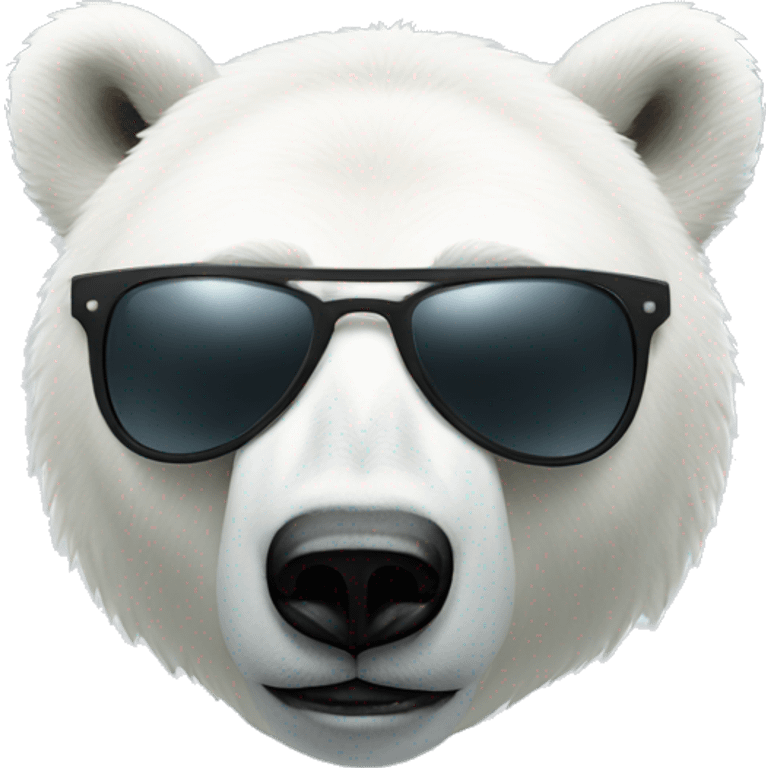 polar bear dj with sunglasses emoji