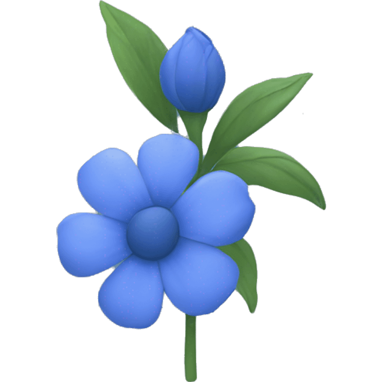 blue flower small emoji