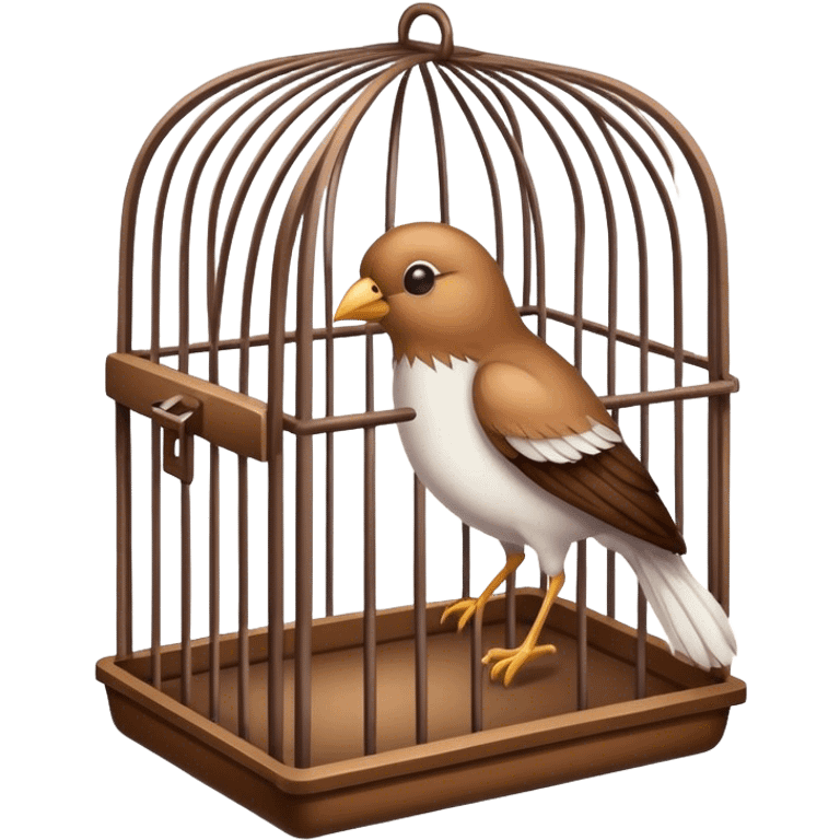 bird leaving cage emoji