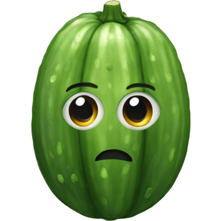 Emoji cucumber eyes emoji