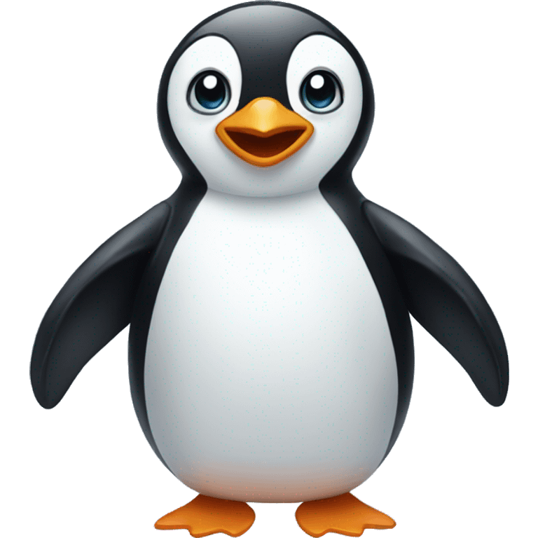 Penguin with waterwings emoji