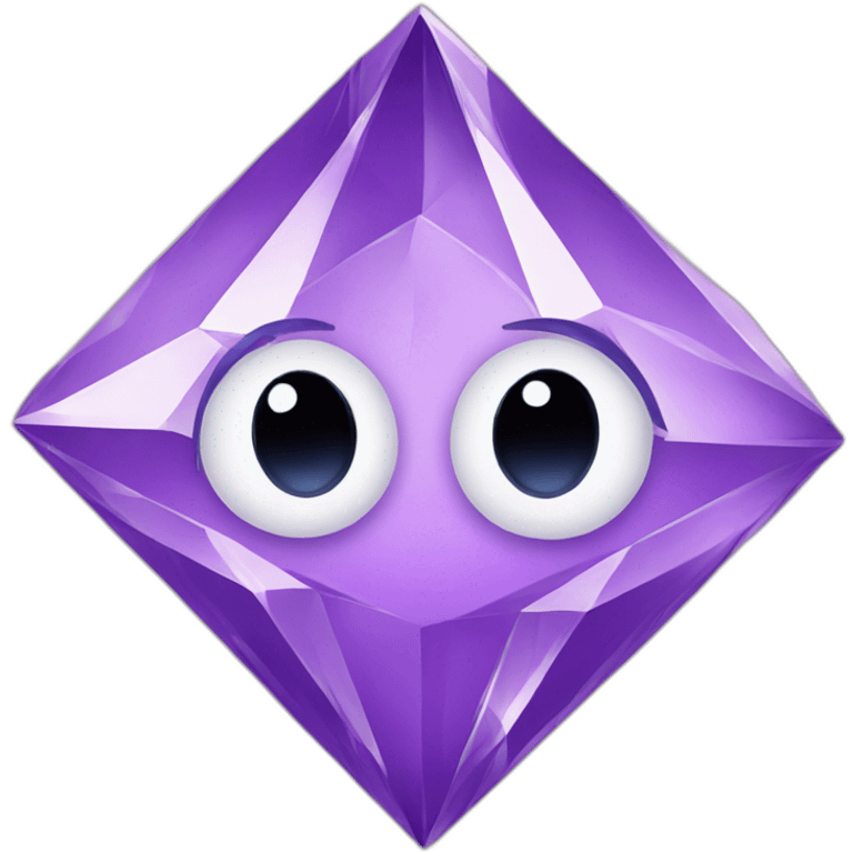 purple diamond emoji