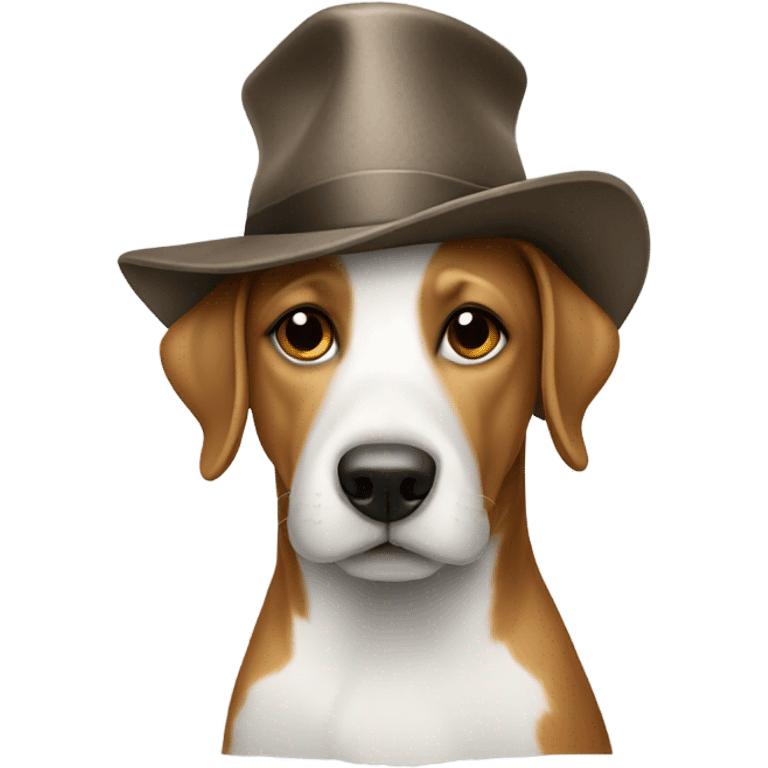 Dog With hat emoji