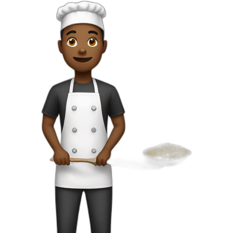 Cooking black emoji