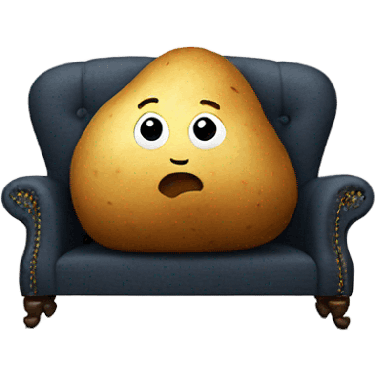 Potato sitting on a couch emoji