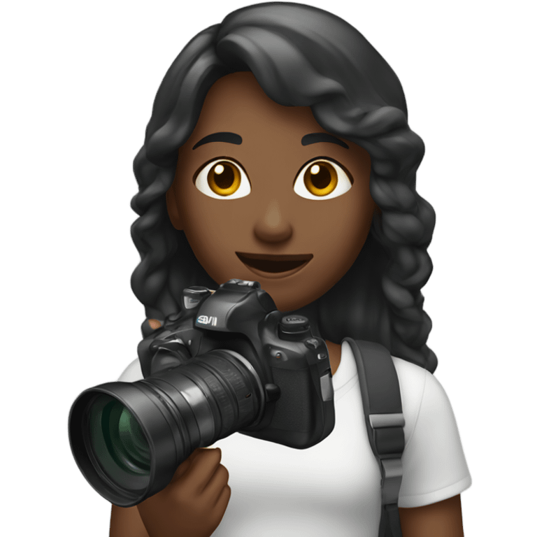 Girl with video camera  emoji