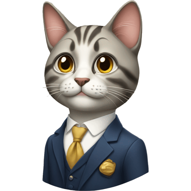 Rich cat emoji