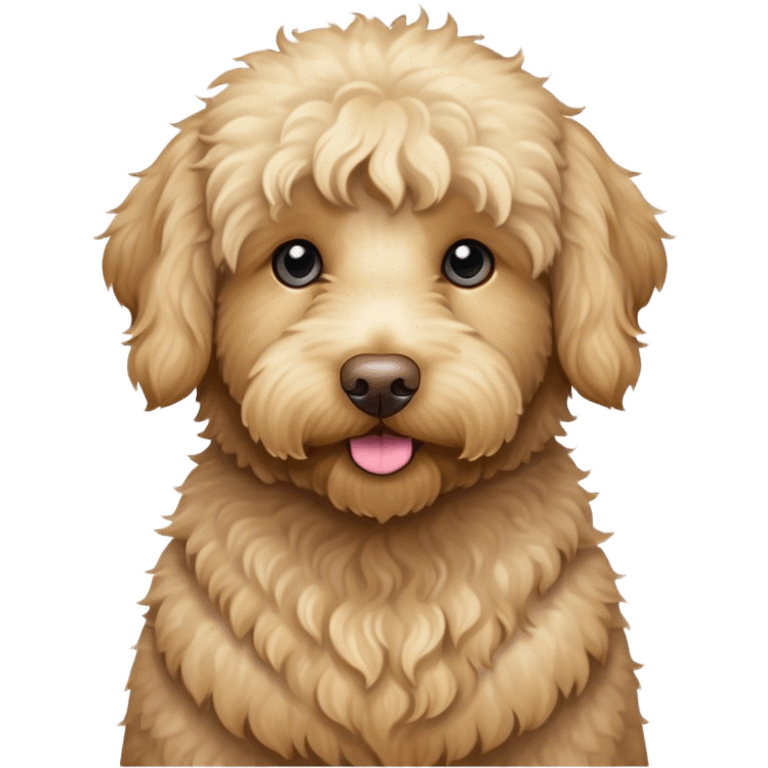 Blonde labradoodle  emoji