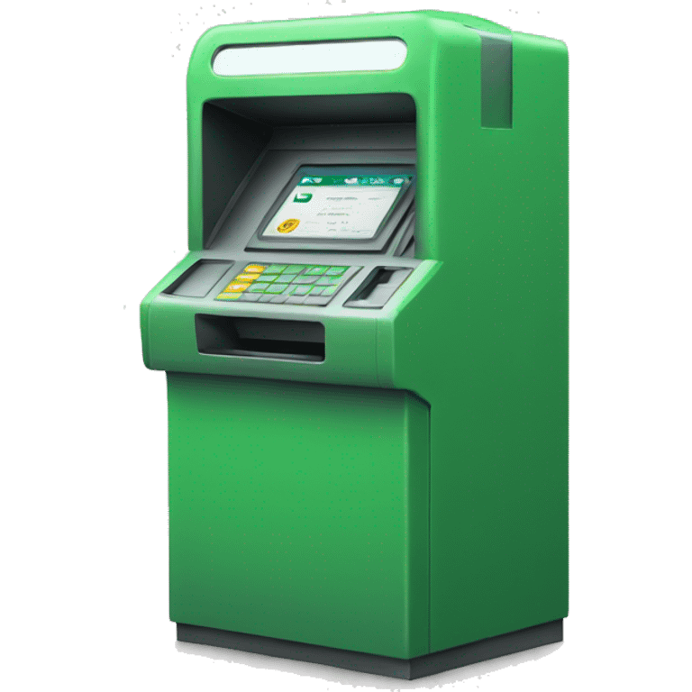 ticket machine green emoji