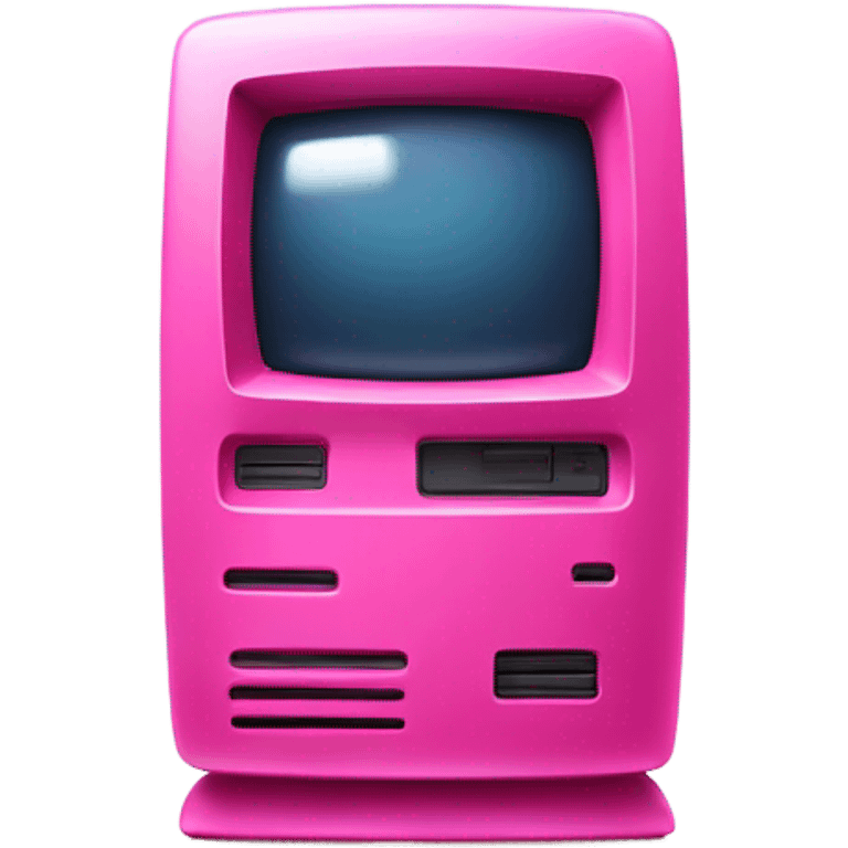 intensive pink color macintosh computer emoji