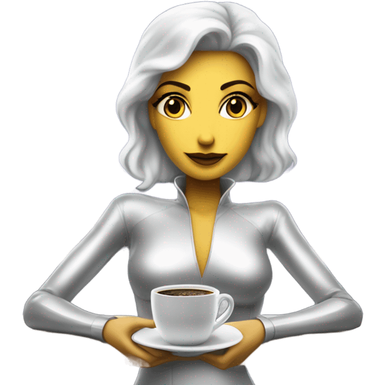 (https://www.emojis.com/emoji/alien-pleiadian-female-in-silver-dress-full-figure-FIgagK2UBTg DRINKS https://www.emojis.com/emoji/coffee-kiYhT59hY2r) IN https://www.emojis.com/emoji/futuristic-bar-BwovuL8wtJP emoji