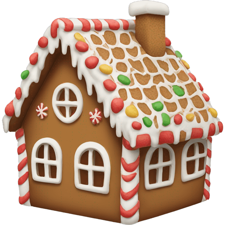 gingerbread house emoji