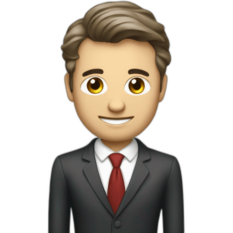 Create an emoji representing Frederic Leydier LinkedIn School to business relations emoji