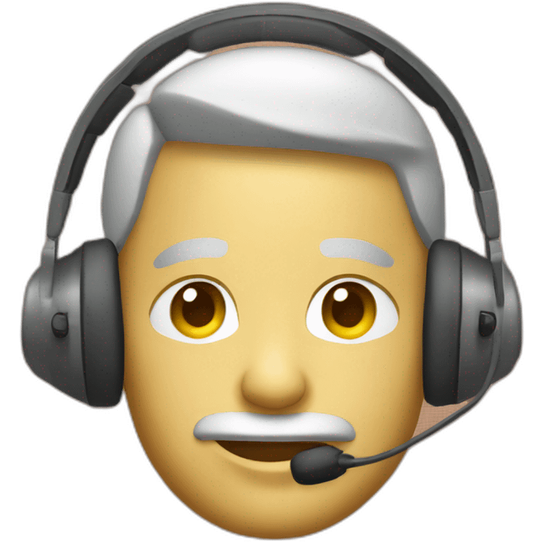 Headset wearing headset emoji