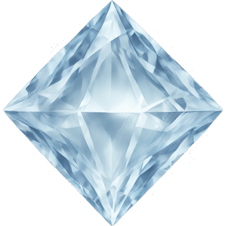 Ice chiseled white diamond emoji