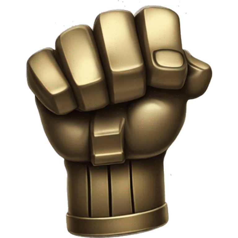 metal fist  with brass knuckles emoji