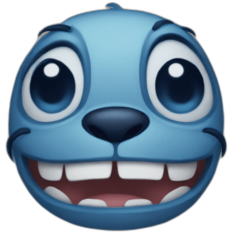 Stitch face emoji