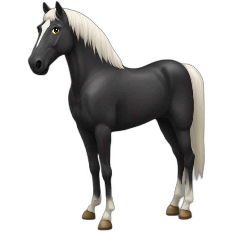 mr horse dark shoe emoji