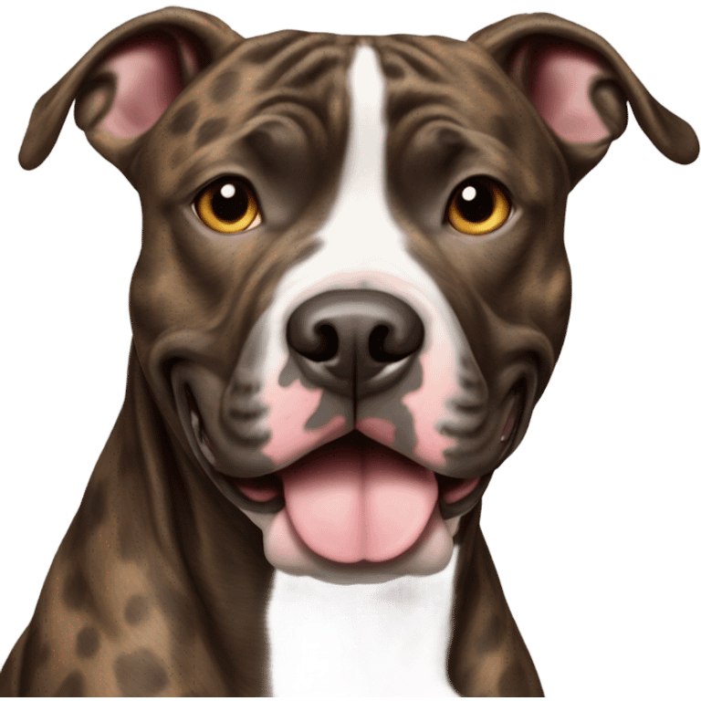 Brindle pitbull emoji