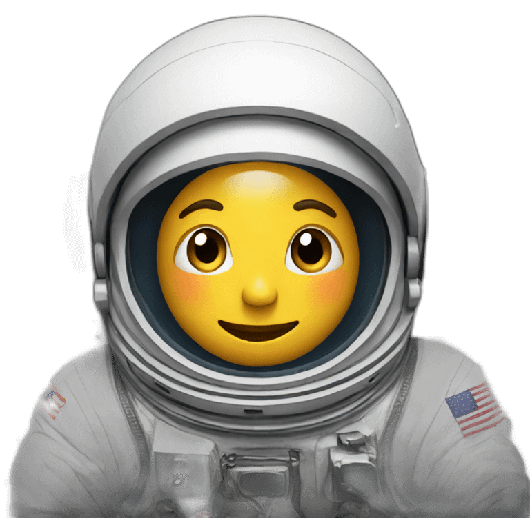 astronaut floating in space emoji