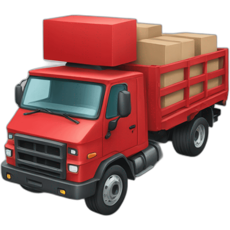 Red truck blockchain emoji