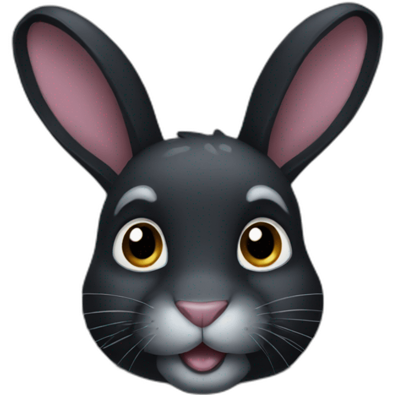 black rabbit emoji