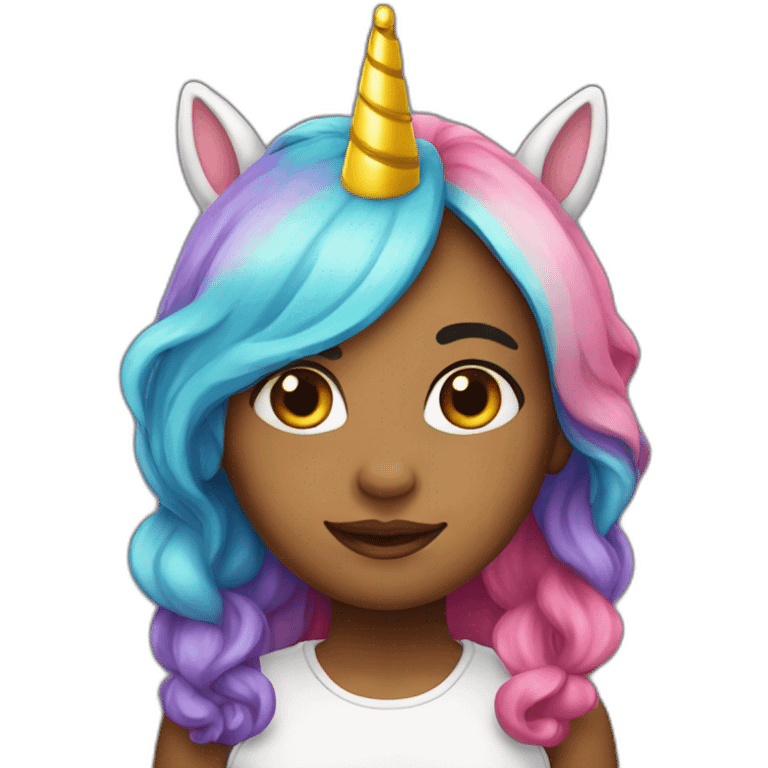 Girl-with-raibow-unicorn-hat emoji