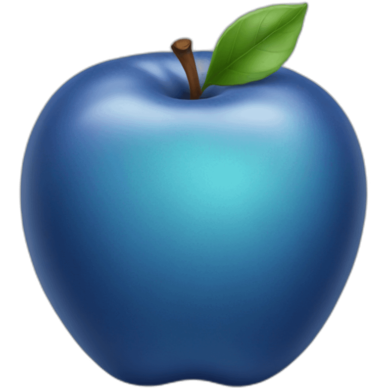 Blue apple emoji