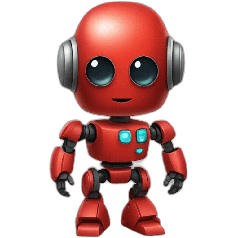 cute little red robot emoji