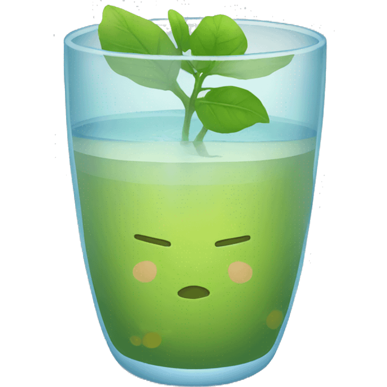 Vaso con agua  emoji