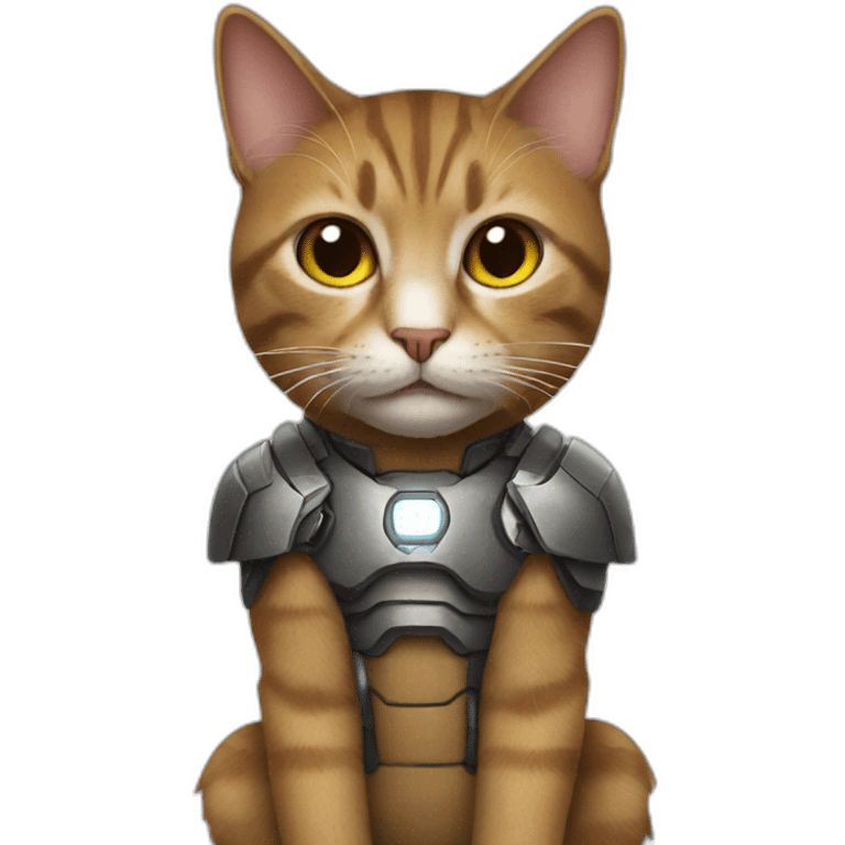 cat in a ironman costume emoji