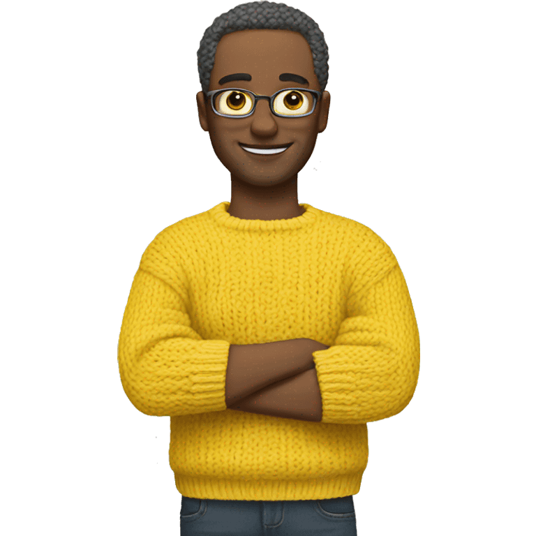 yellow knit sweater emoji